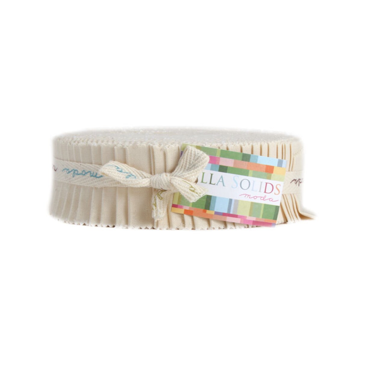Bella Solids 1.5" Strip Roll (Honey Bun) in Natural by Moda for Moda (9900HB 12)